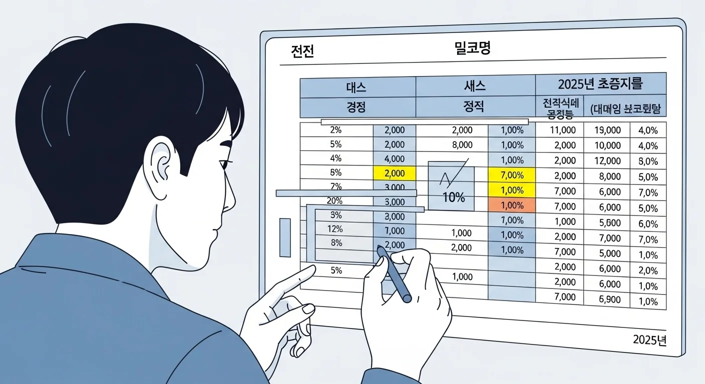 2025년 소득·재산·금융재산 선정 기준(2025년)