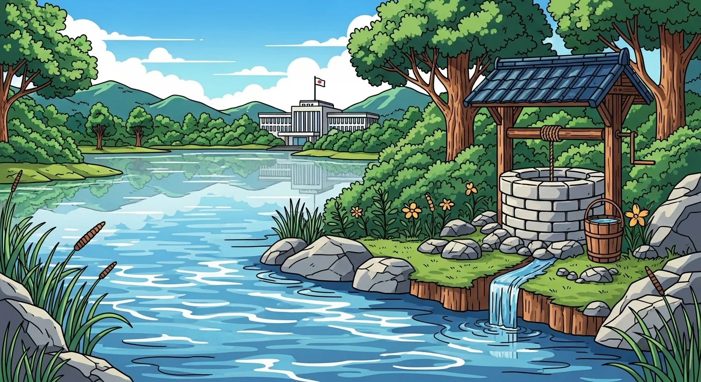 수도법이 정의하는 '상수원'은 무엇인가요?