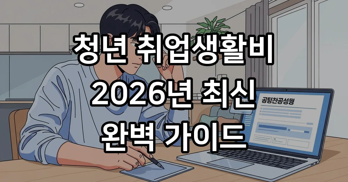 청년 취업생활비 지원 2026년 신청방법 청년 취업생활비 지원 2026년 신청방법