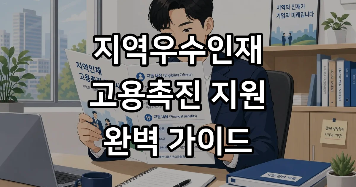 지역우수인재 고용촉진 지원사업 신청방법 지역우수인재 고용촉진 지원사업 신청방법